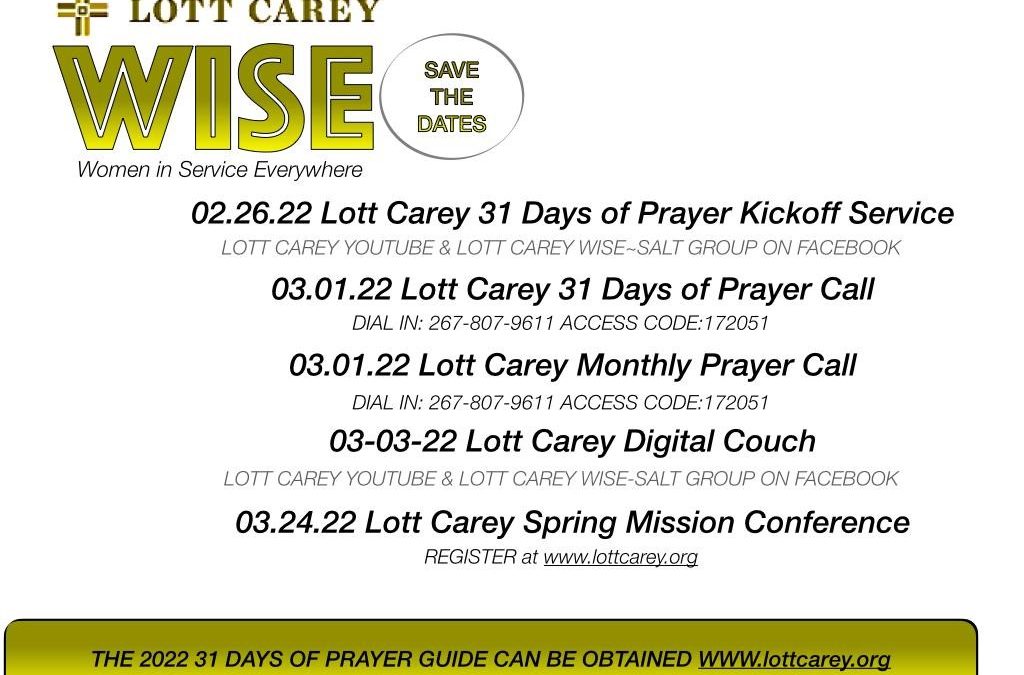 31 Days of Prayer – Daily Prayer Call @ 6AM ET