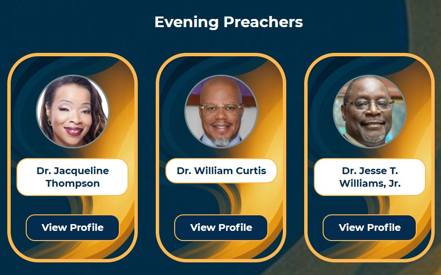128th Annual Session Evening Preachers