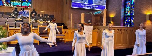 Fountan Baptist Church liturgical dancers